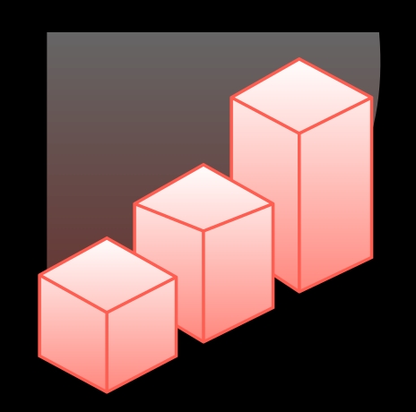 An icon showing upward scaling graphs, representing a scalable proxy infrastructure.